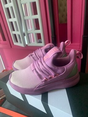 adidas Kids Pink and Light Pink Cloudfoam Sneakers